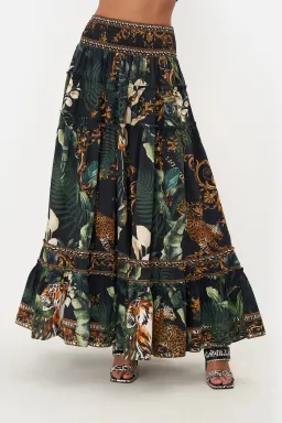 Camilla 4 Tiered Gathered Maxi Skirt Easy Tiger Size M / AU 12 for rent on The Volte - image 4