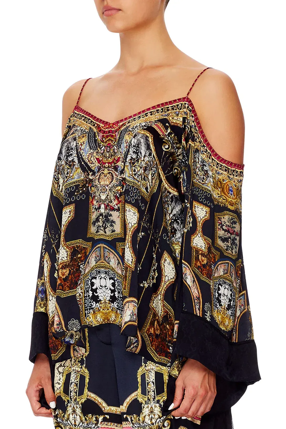 Camilla Flare Sleeve Top Midnight Meeting Size M / AU 12 - Image 4