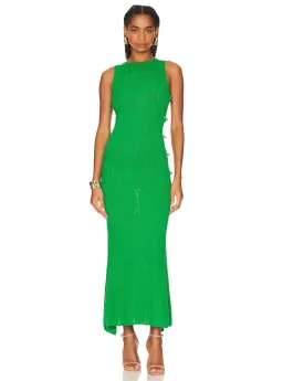 Sau Lee Angela Knit Dress Green Size 8 for rent on The Volte - image 1
