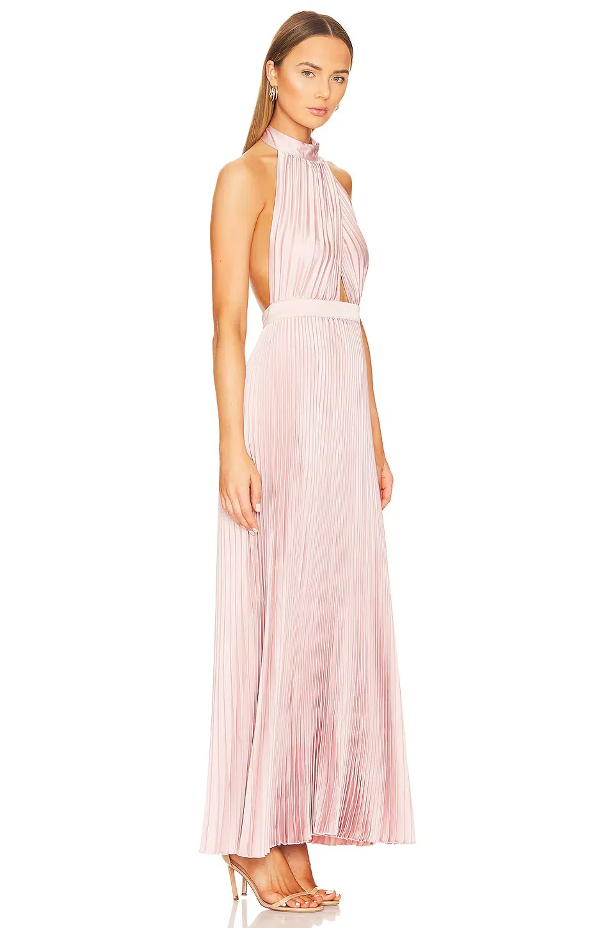L'Idee Renaissance Split Gown Ballet Pink Size 6 - Image 7