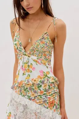 For Love and Lemons Rosalyn Maxi Dress Marigold Floral Size 8 for rent on The Volte - image 2