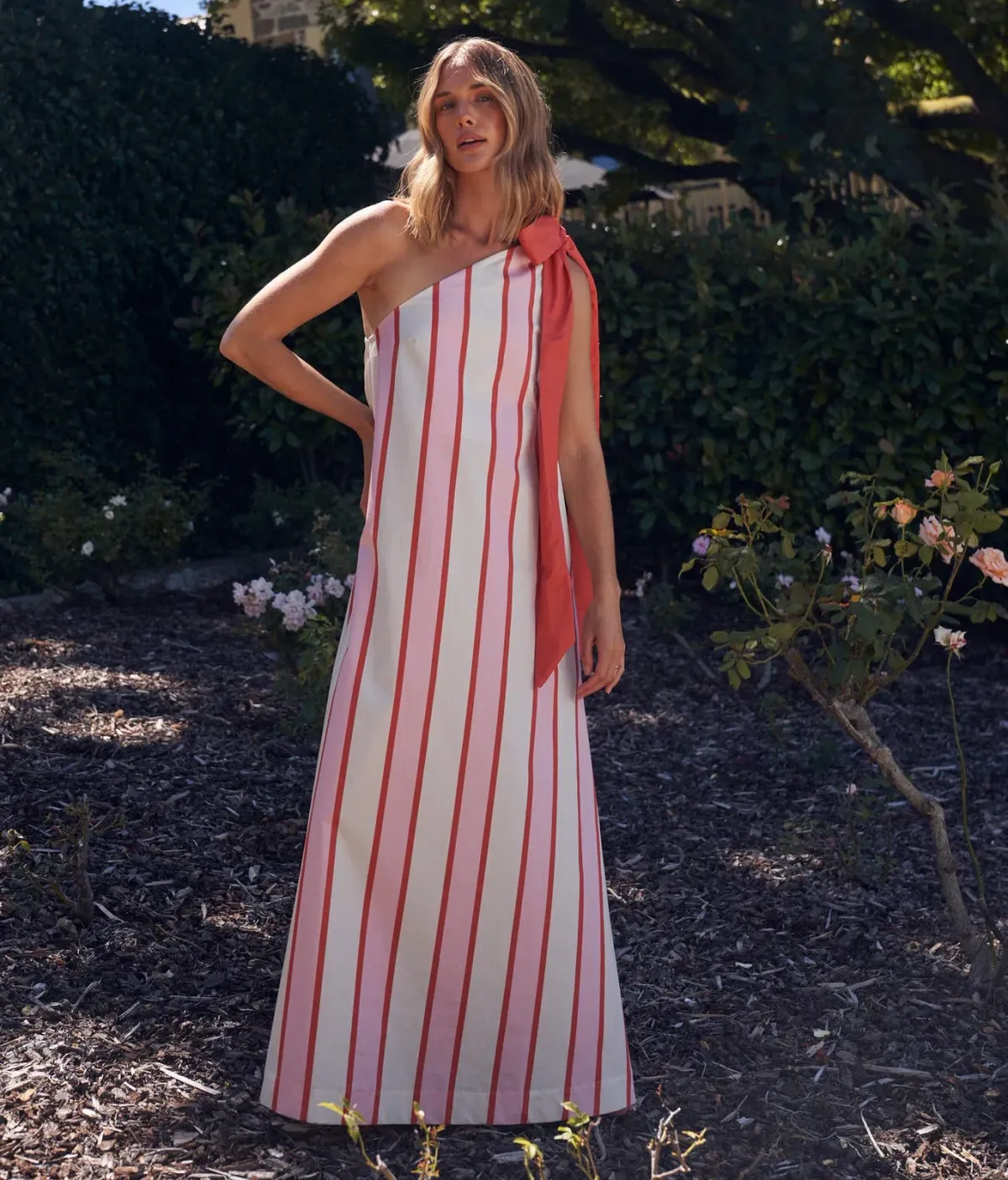 Aston Studio Mila Maxi Dress in Hana Stripe Size 10 - Image 1