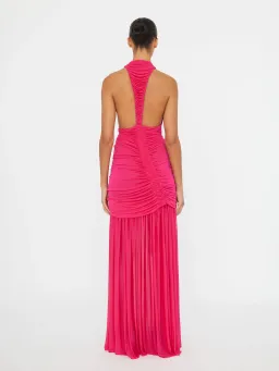 Christopher Esber Orion Gown in Magenta Size 6 for rent on The Volte - image 3