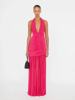 Christopher Esber Orion Gown in Magenta Size 8 for rent on The Volte - image 1