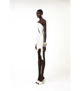 Khanums Klex Mini Dress Ivory Size AU 8 for rent on The Volte - image 3