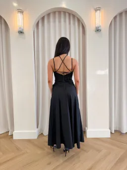 Sofia Irina Maxi Cut Out Dress Black Size S / AU 8 for rent on The Volte - image 3