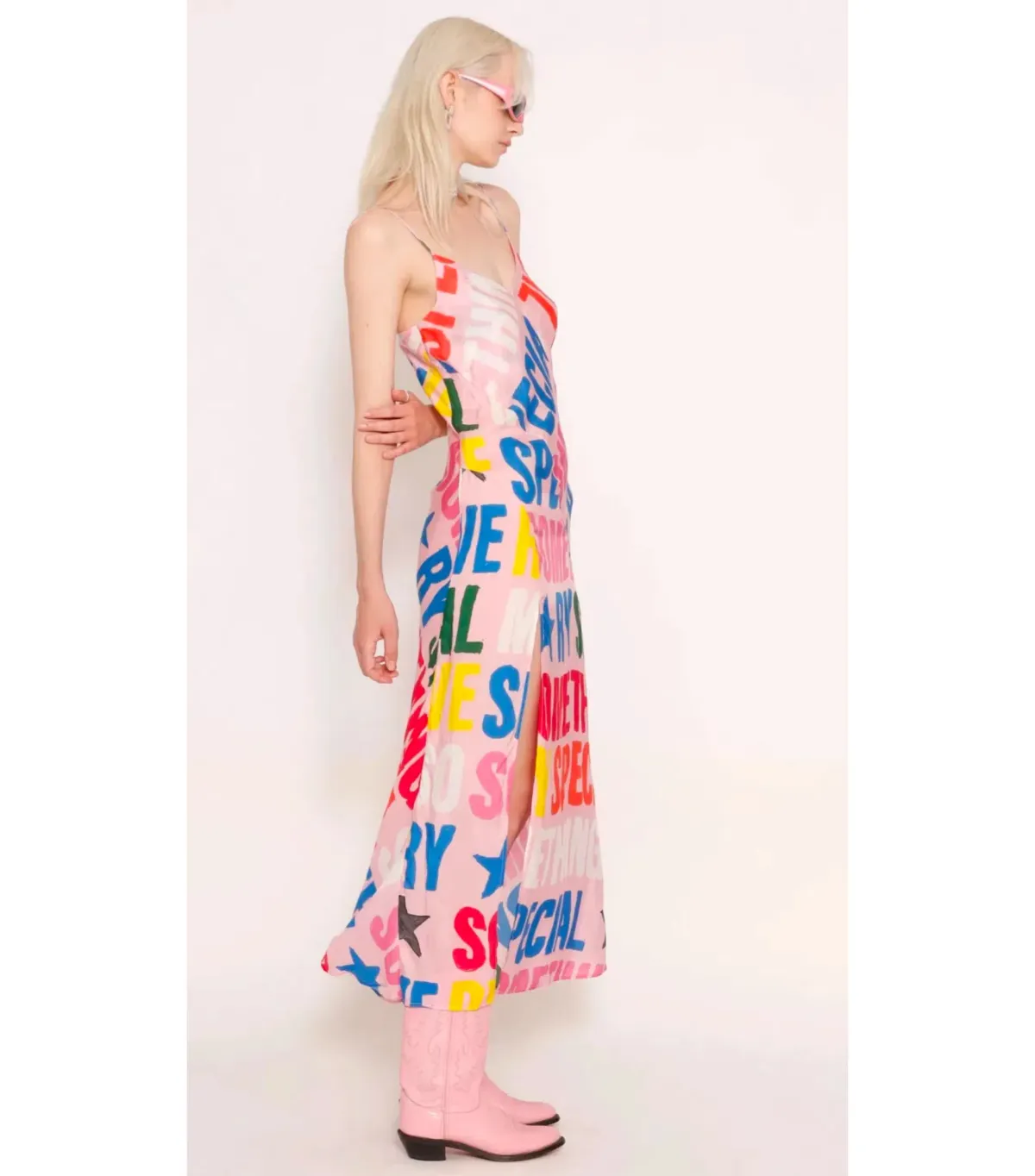 Something Very Special Reddit Slip Dress Multi Size M / AU 10 - Image 2
