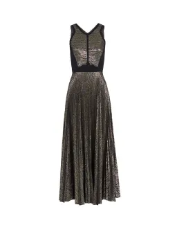 Sass & Bide Cultural Diffuse Dress Gold Metallic Size 8 for rent on The Volte - image 3