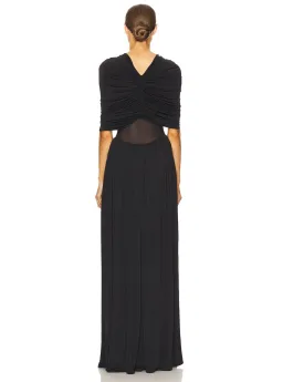 Helsa Philomena Jersey Dress Black Size XS / AU 6 for rent on The Volte - image 2