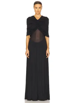 Helsa Philomena Jersey Dress Black Size M / AU 10 for rent on The Volte - image 1