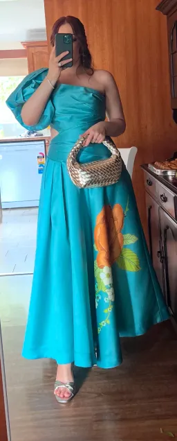 Alemais Regent Gown Jade Size 12 for rent on The Volte - image 4