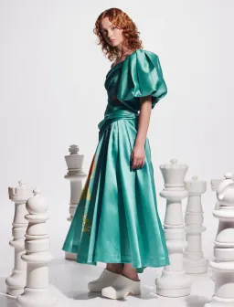 Alemais Regent Gown Jade Size 12 for rent on The Volte - image 2