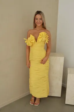 Rachel Gilbert Jensen Dress Yellow Size 2/Au 10  for rent on The Volte - image 7