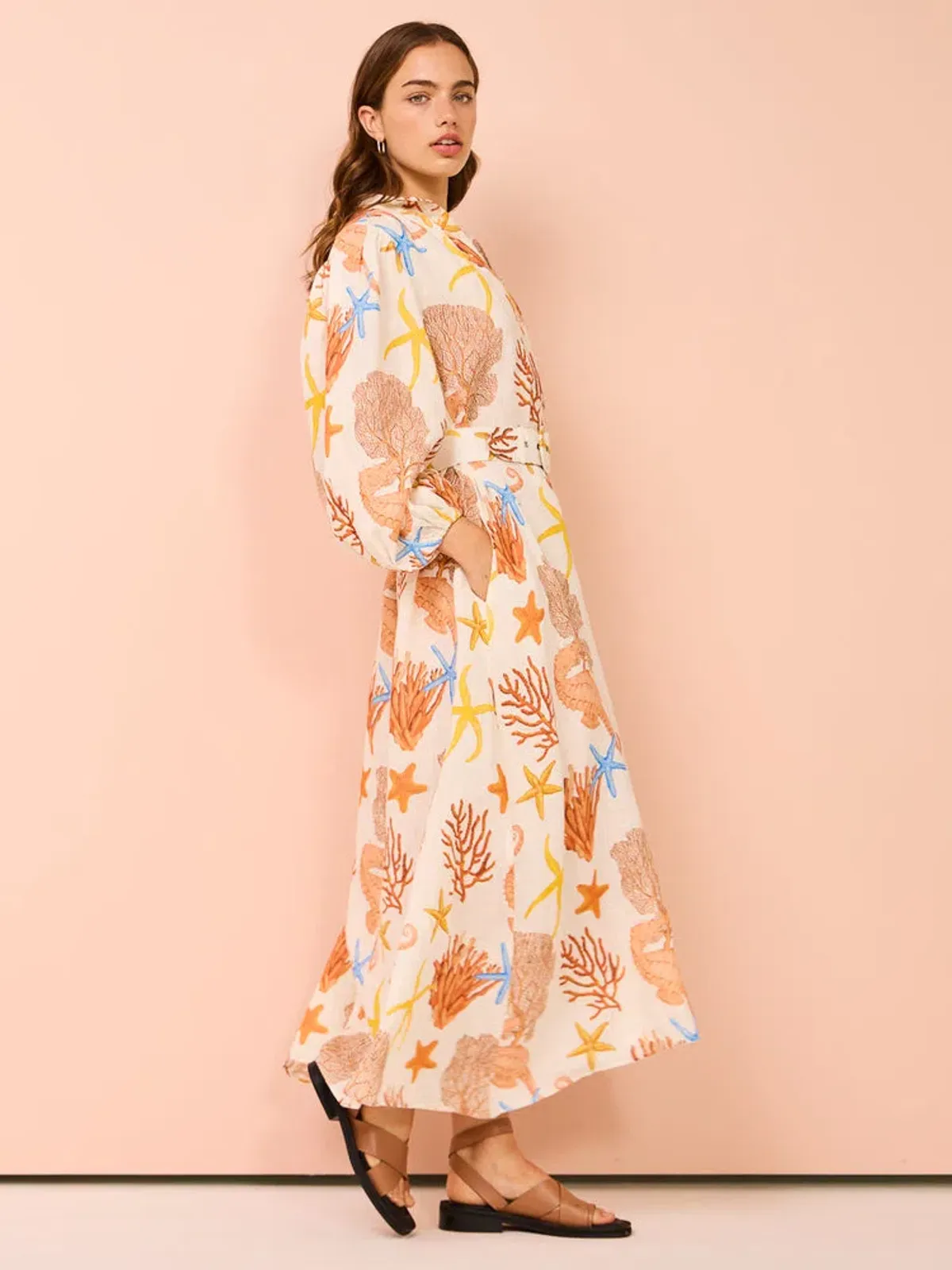 Palm Noosa Noddy Dress In Coral Size 14 - Image 4