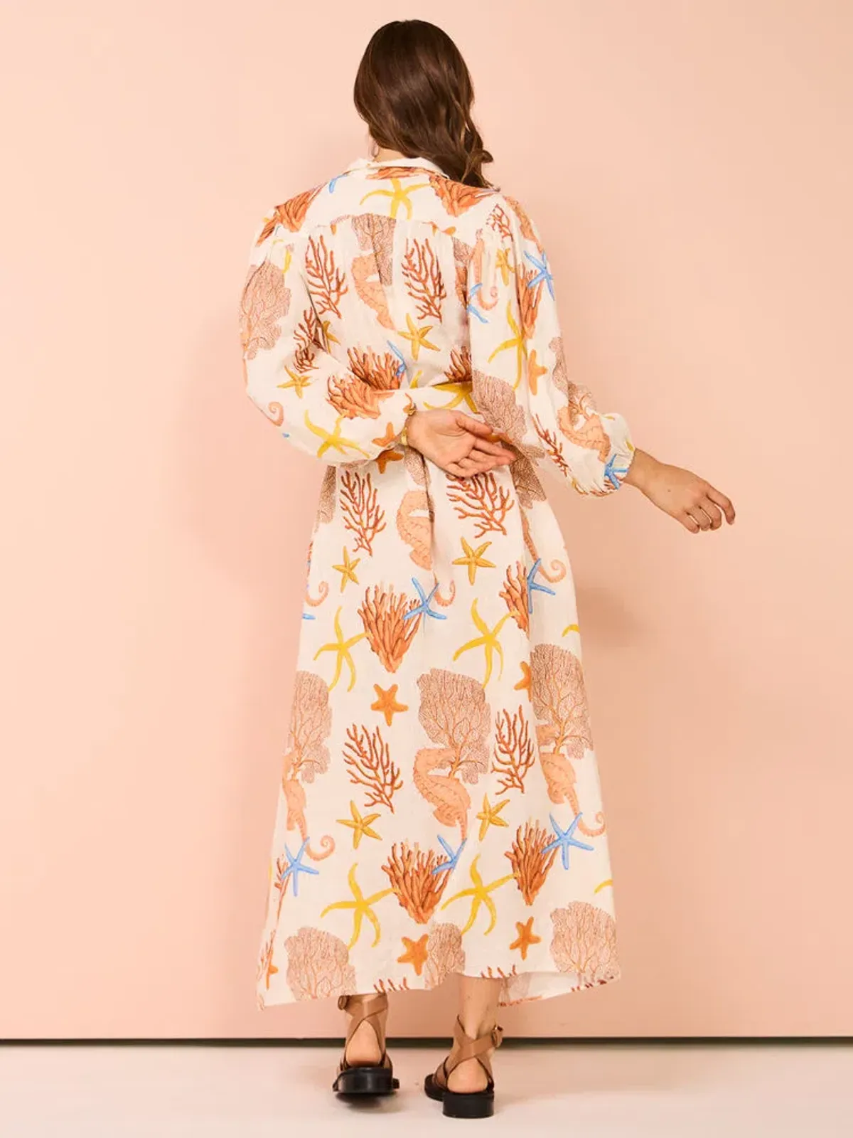 Palm Noosa Noddy Dress In Coral Size 14 - Image 5