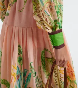 Alemais Papaya Shirt Dress Pink Print Size 10 for rent on The Volte - image 5