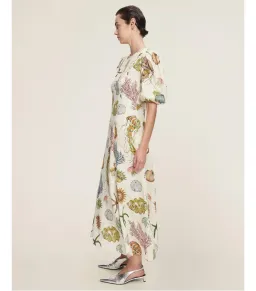 Alemais Sea Midi Dress Print Size AU 12 for rent on The Volte - image 2