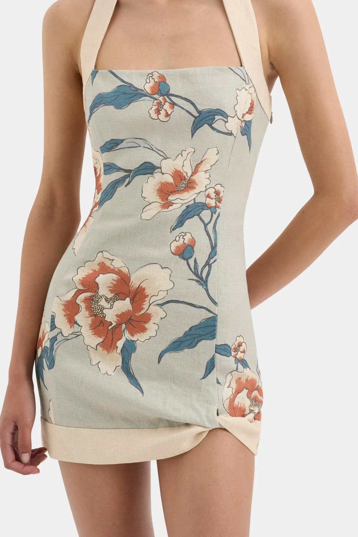 Sir The Label Roisin Mini Dress Bloom Floral Size 8 - Image 2