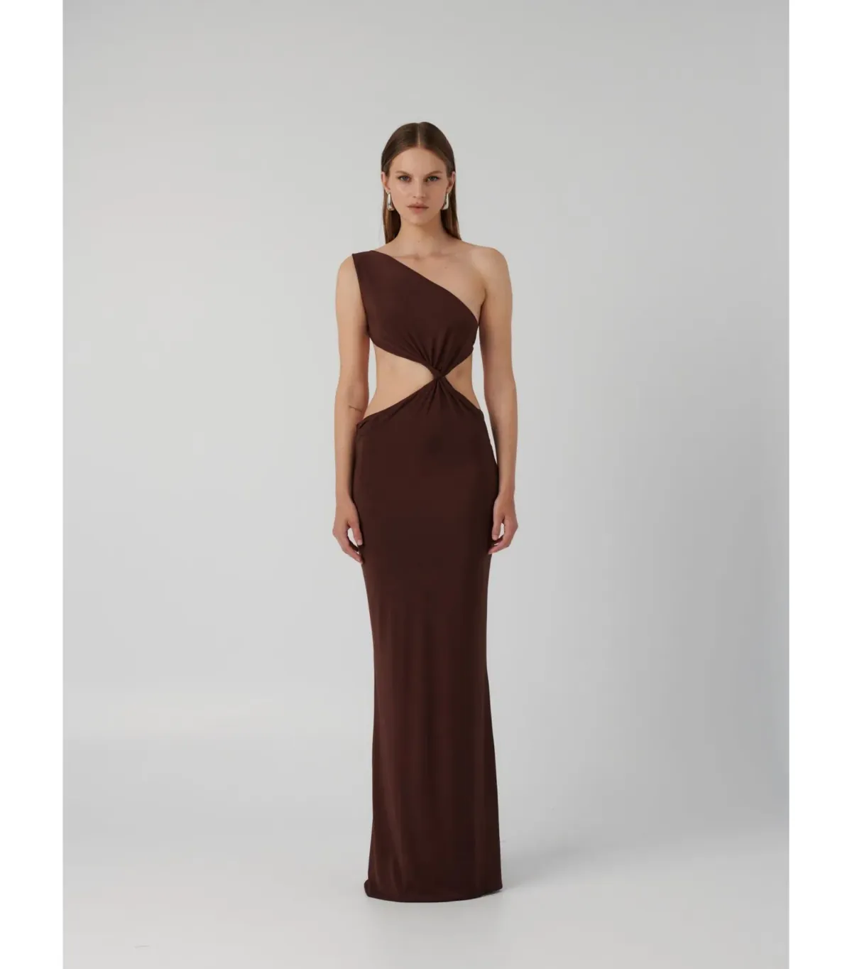 Effie Kats Hawlya Gown Cocoa Size M / AU 10 - Image 1