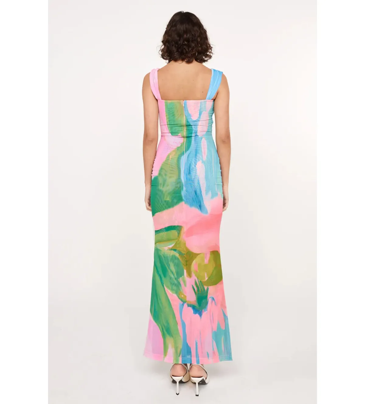 She Is Olla Imogen Dress Midi Blue Size 8 - Image 4