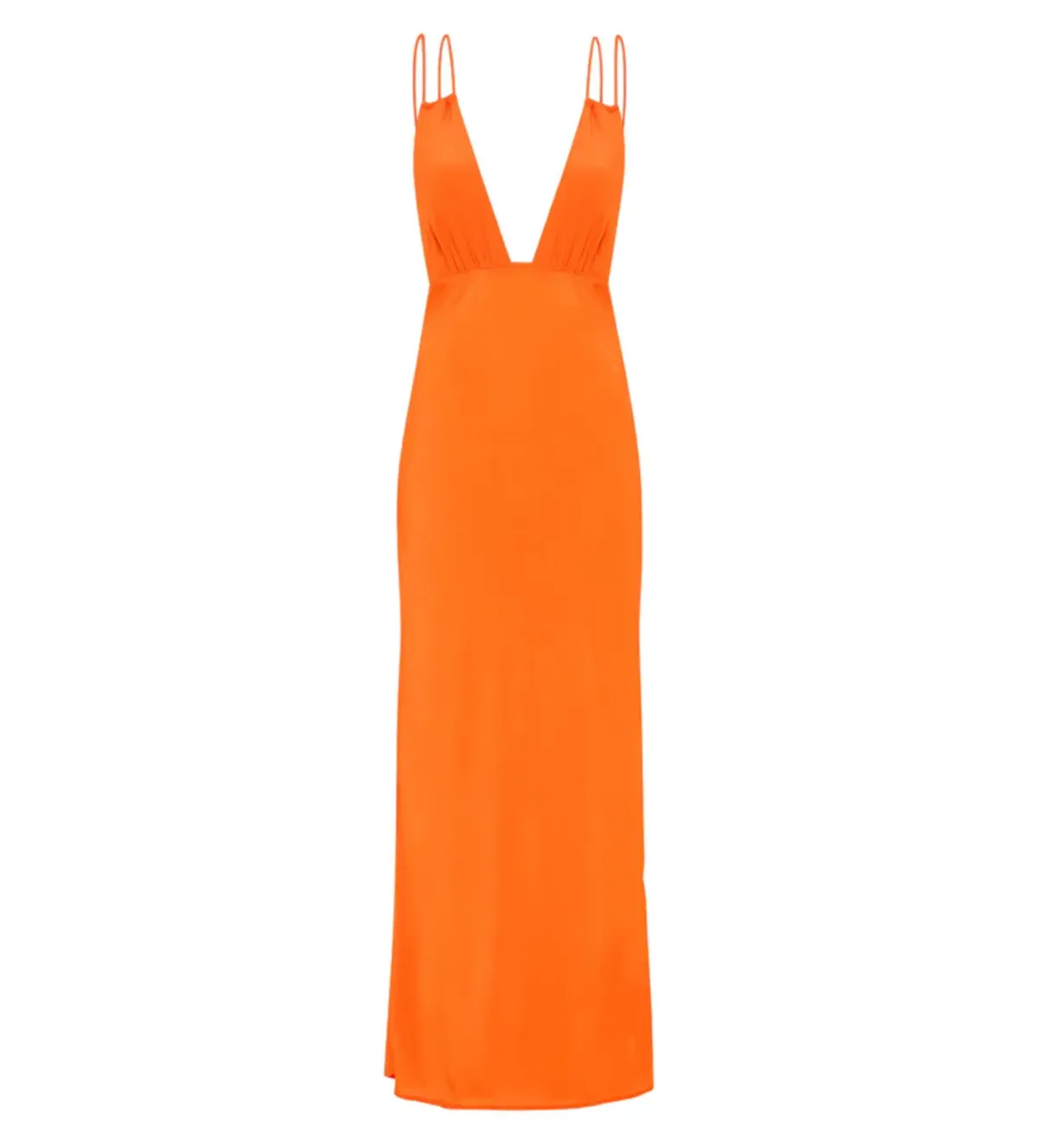 Paris Georgia Bernie Slip Dress Vivid Orange Size S/Au 8 - Image 1