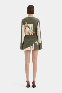 SIR Constance Twist Mini Dress Green Size 10 for rent on The Volte - image 2