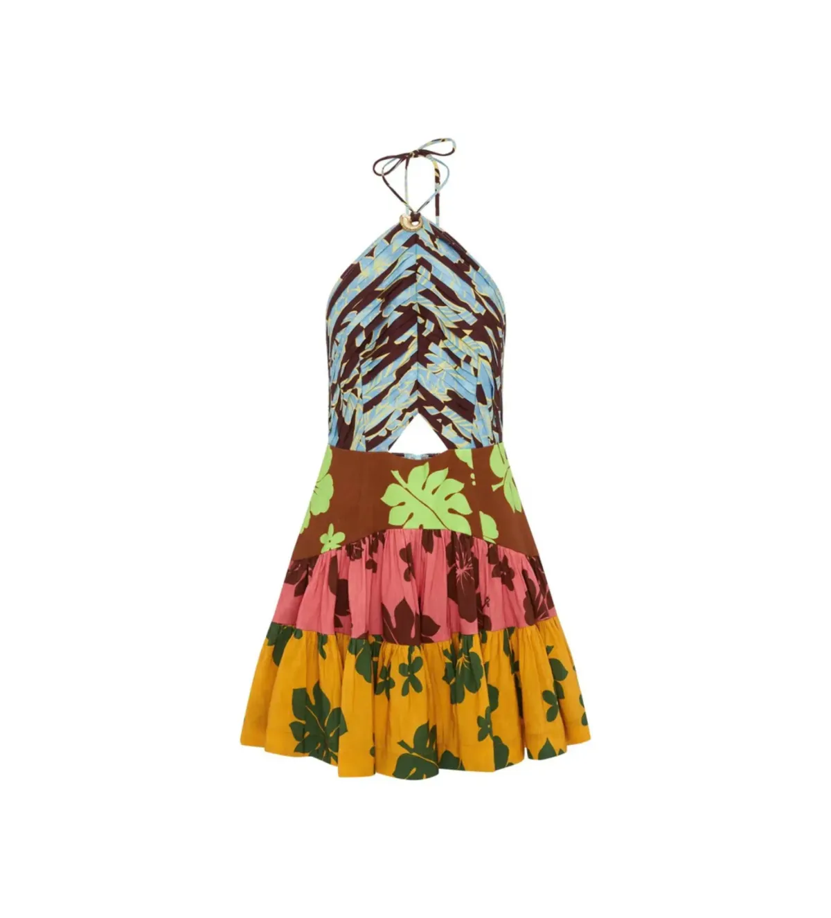 Alemais Poppy Spliced Mini Dress Size 10 - Image 4