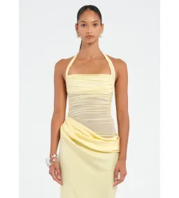 BENNI Gina Maxi Dress Butter Size 8 for rent on The Volte - image 4
