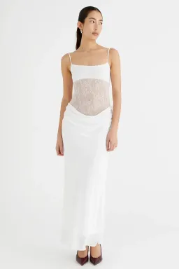 Benni Gabriel Maxi Dress White Size 12 for rent on The Volte - image 1