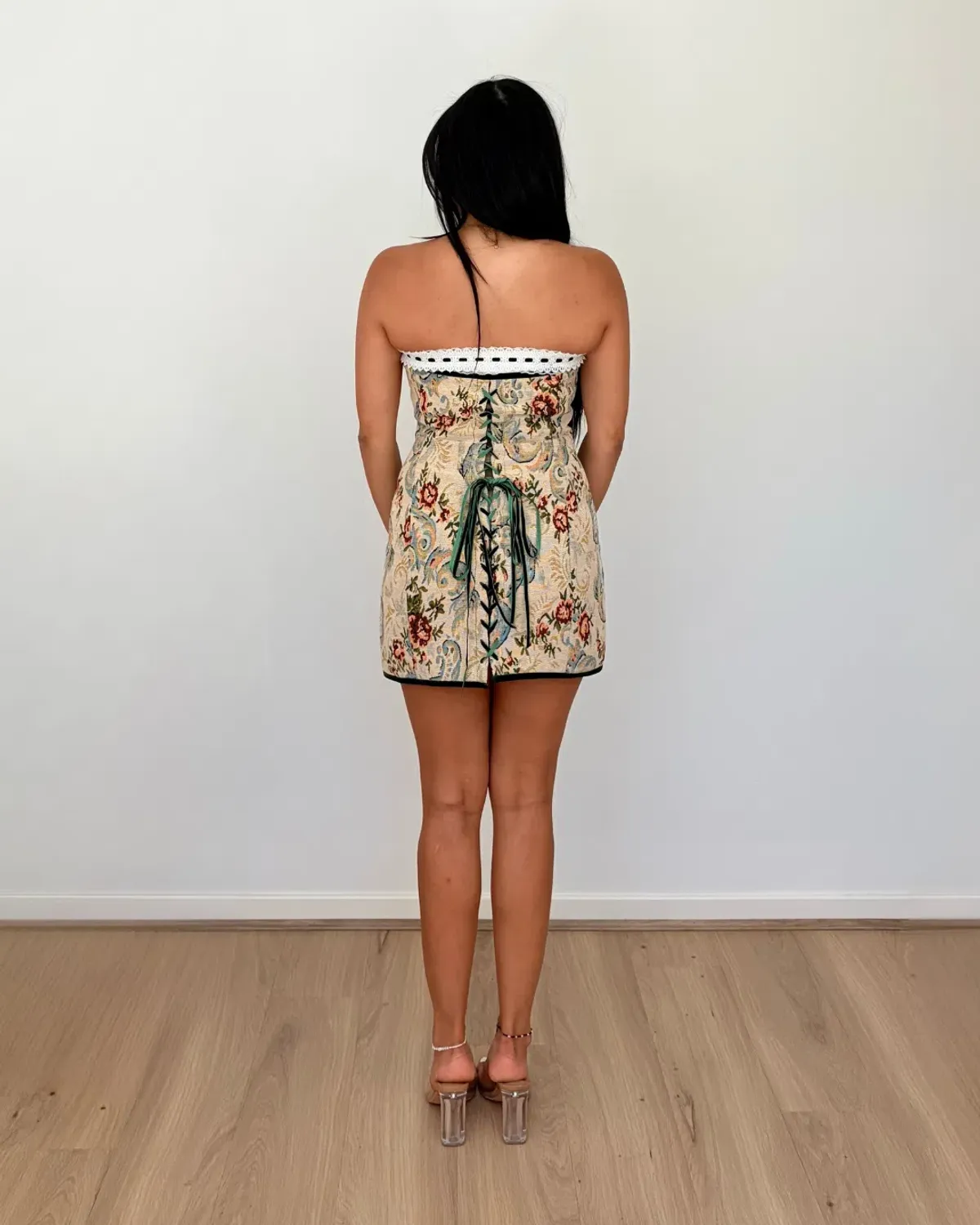 With Jéan Sabrin Mini Dress Tabi Print Size M - Image 4