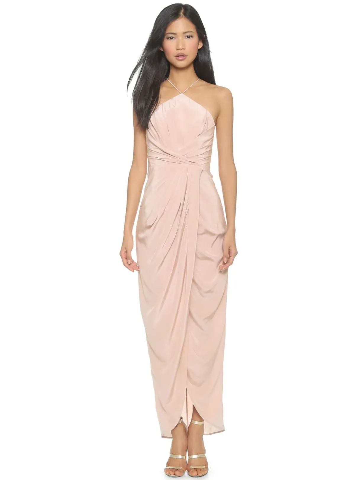 Zimmermann Silk Tuck Long Dress Pink Size 2 / AU 12 - Image 1