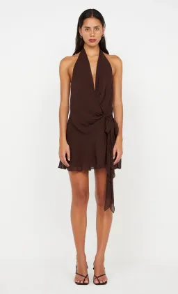 Bec and Bridge Celyse Mini Dress Brown size 6 for rent on The Volte - image 1