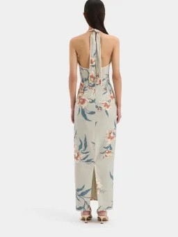 Roisin Halter Multi Floral Midi Dress Size 8 for rent on The Volte - image 2