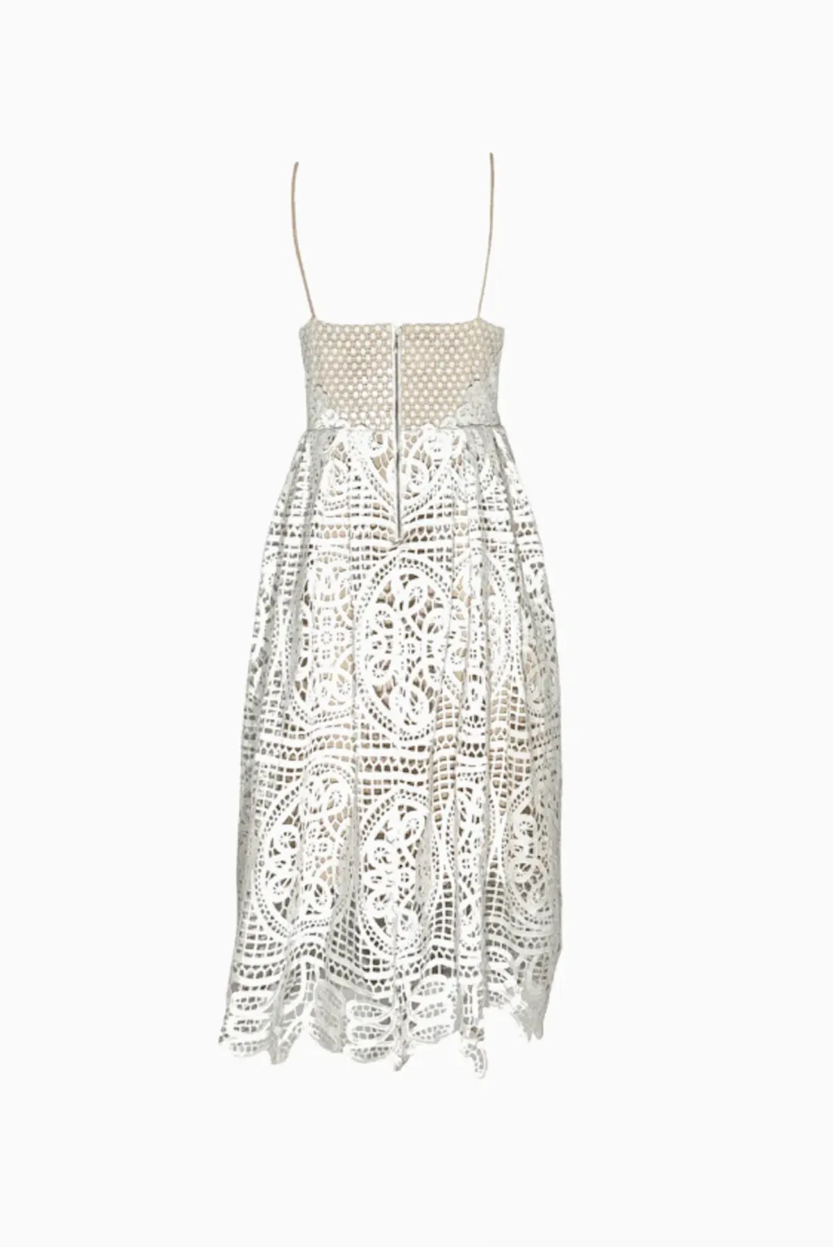 Seed Heritage Sweet Broderie Dress White Midi Size 12  - Image 3