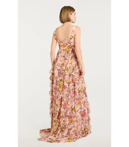 Cinq a Sept Xiomara Dress Pink Floral Size AU 8  for rent on The Volte - image 4