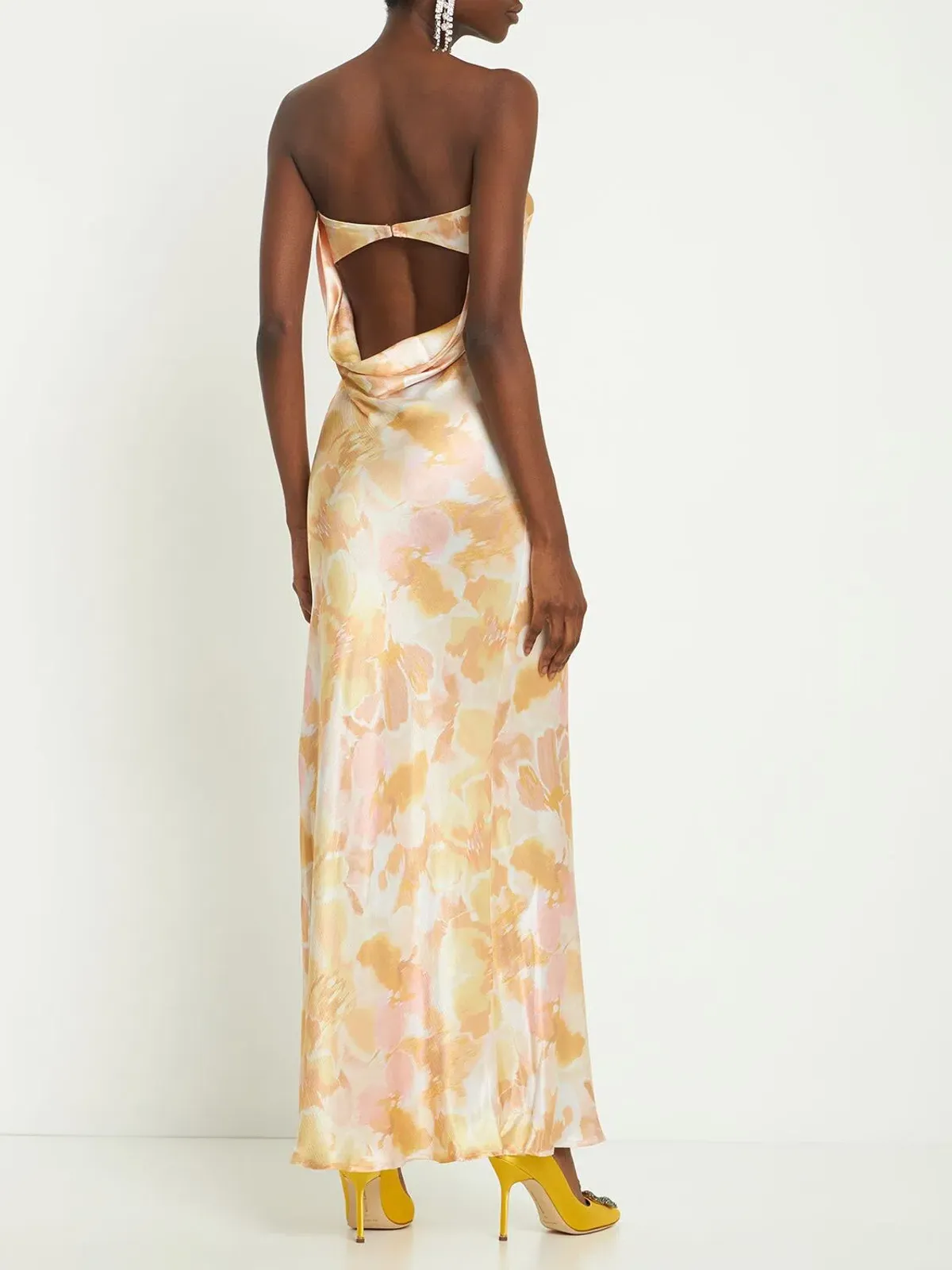 Bec + Bridge Indi Strapless Maxi Dress in Floral Haze Size AU 12  - Image 4