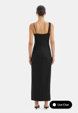 Sir the Label Antonia Beaded Midi Dress Black Size 1 / AU 8 for rent on The Volte - image 3