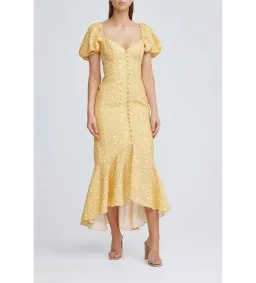 Significant Other Jacinta Dress in Champagne Pansy  Size 8  for rent on The Volte - image 2