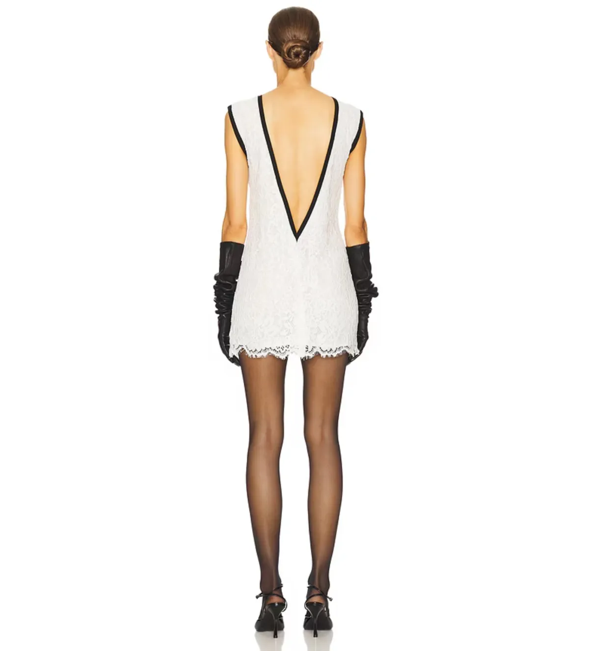 Helsa The Lace Mini Dress White Size S / AU 8  - Image 6