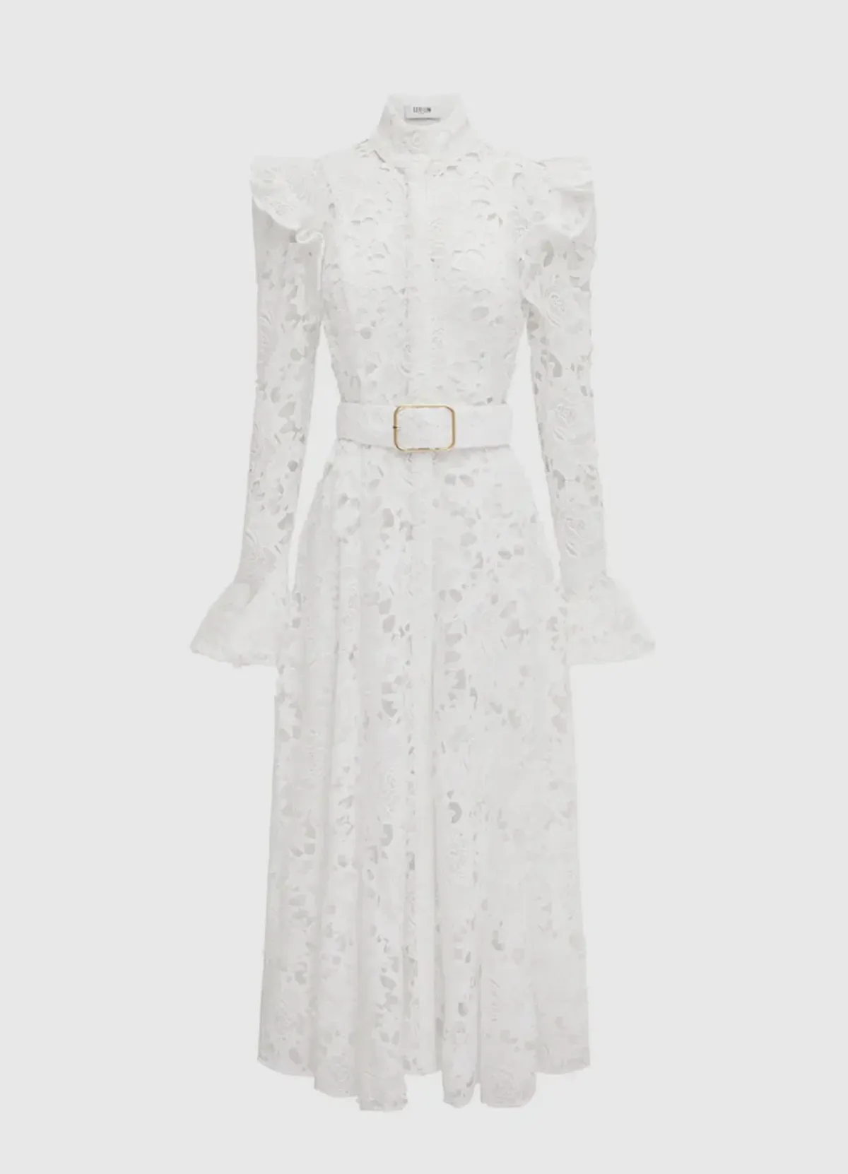 Leo Lin Aliyah Lace Butterfly Sleeve White Size AU 10 - Image 8