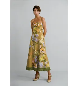 Lovaan Studios Phillipa Midi Dress Meadow Floral Size 10  for rent on The Volte - image 1