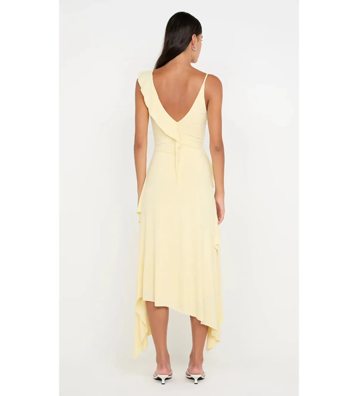 Bec and Bridge Marnie Asym Asymmetrical Dress in Yellow Size 10 - Image 4