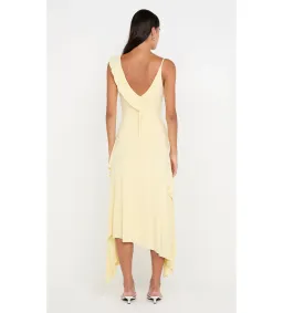 Bec and Bridge Marnie Asym Asymmetrical Dress in Yellow Size 10  for rent on The Volte - image 4
