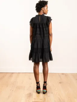 Ulla Johnson Nora Dress In Noir Size 12 for rent on The Volte - image 3