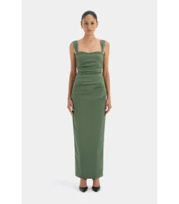 Sir The Label Florent Balconette Gown in Forest Green Size 2 / AU 10 for rent on The Volte - image 3