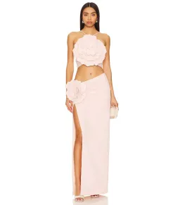 Lovers + Friends Artemis Gown in Light Pink Size Medium / AU 10 for rent on The Volte - image 1