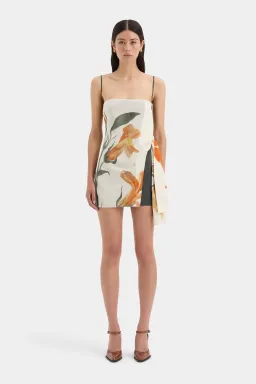 Sir the Label Constance Tie Mini Dress Iris Floral Size 1 /Au 8 for rent on The Volte - image 1