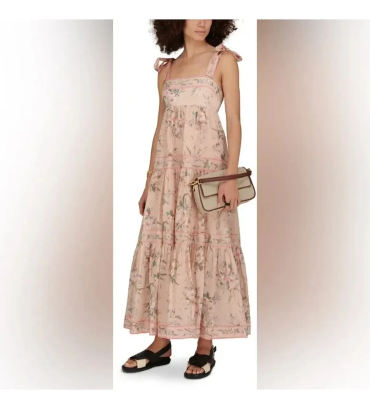 Zimmerman  Moonshine Tie-Shoulder Dress  Size AU 16 - Image 4