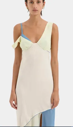 Sir The Label Thames Splice Midi Dress 2 / AU 10 for rent on The Volte - image 3