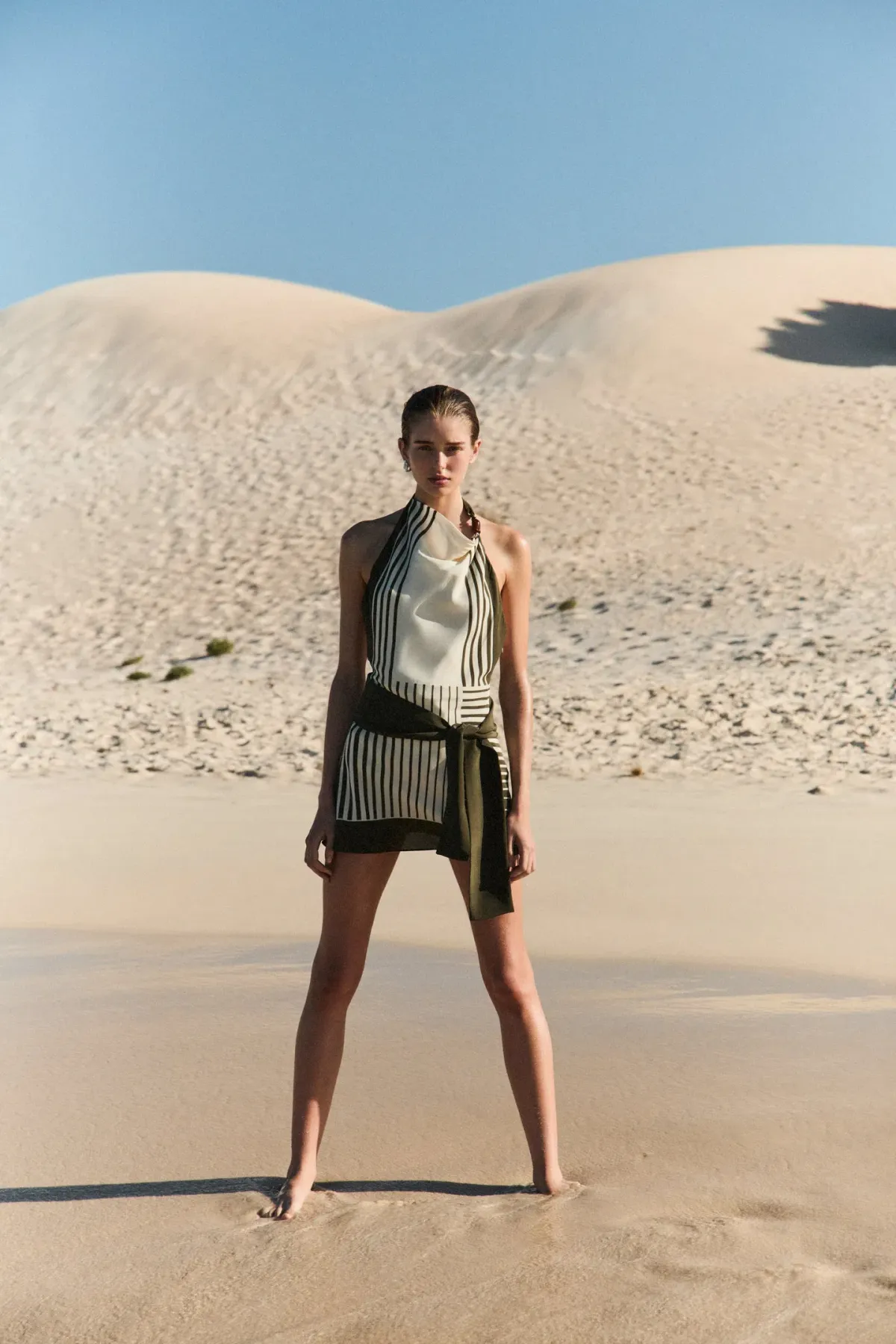 Sir the Label Leilana Mini Dress in Garden Stripe Size 6 - Image 3